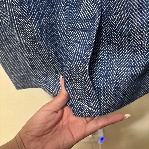 NWT J.Crew Going Places Sheath Tweed Dress Blue White Size 8 - Picture 8 of 8